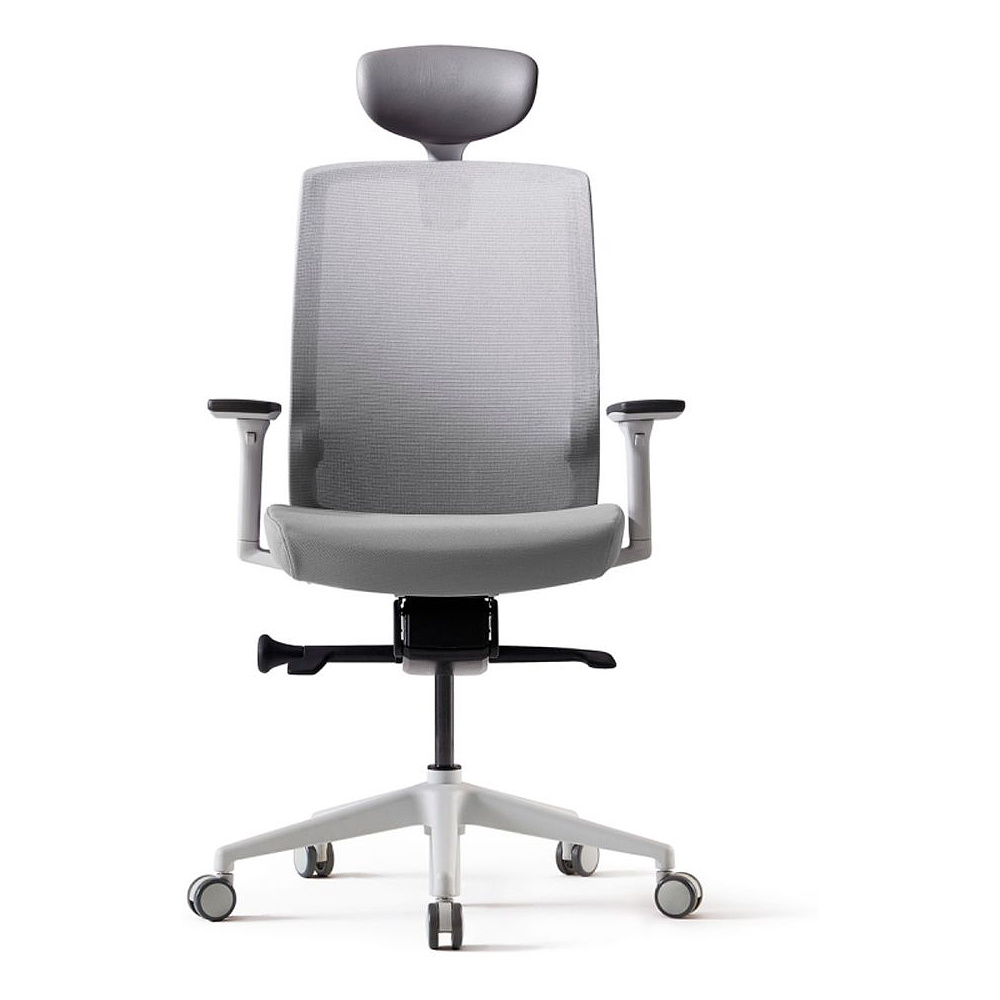 Кресло для руководителя BESTUHL "J1", сетка, ткань, пластик, серый - 2
