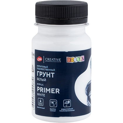 Грунт акриловый "Декола", белый, 100 мл.