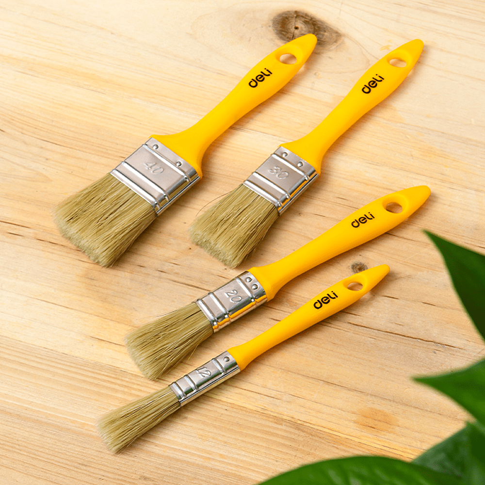Кисть малярная Deli YS EDL509132, плоская, 0,8"-20 мм, смешанная щетина - 4