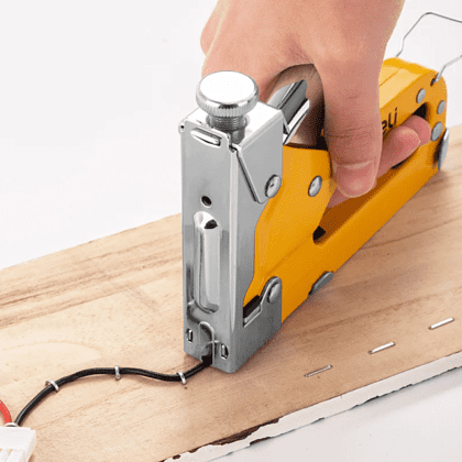 Набор механический степлер и скоборасшиватель Deli YS EDL238105, 3-в-1+ комплект скоб, кейс - 9