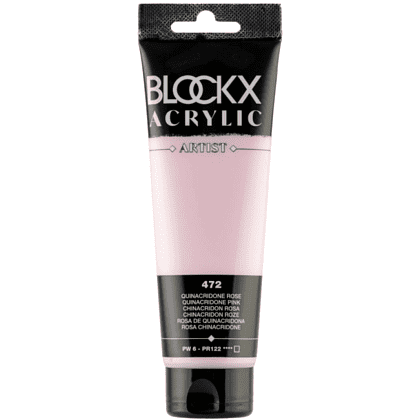 Краски акриловые "Blockx", 472 хинакридон розовый, 120 мл