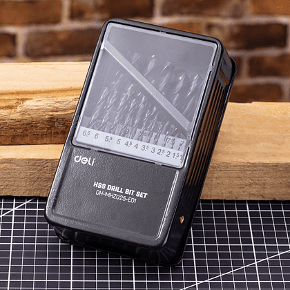 Набор сверел по металлу Deli RS EDH-MHZ025-ED1, 1-13 мм, DIN 338, 25 шт. - 4