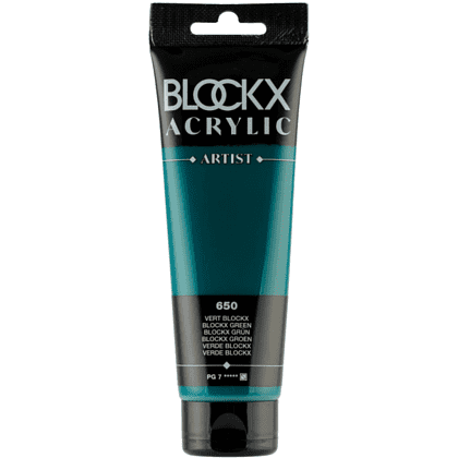 Краски акриловые "Blockx", 650 зеленый Блокс, 120 мл