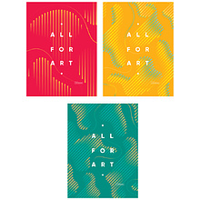 Тетрадь ArtSpace "Моноколор. All for art", А4, 80 листов, клетка, ассорти
