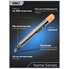 Набор ножей строительных Deli HS EHT4003C, 3 шт (ножи 9мм/18мм/трапеция), Soft Touch, оранжевый - 7