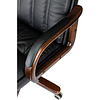 Кресло для руководителя Бюрократ T-9932WALNUT, экокожа, черный, металл, дерево - 6