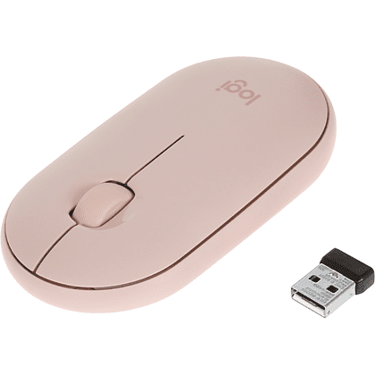 Мышь Logitech Pebble M350, беспроводная, Rose   - 6