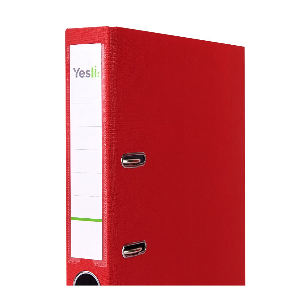 Папка-регистратор "Yesli:", А4,  50 мм, ПВХ, красный - 2