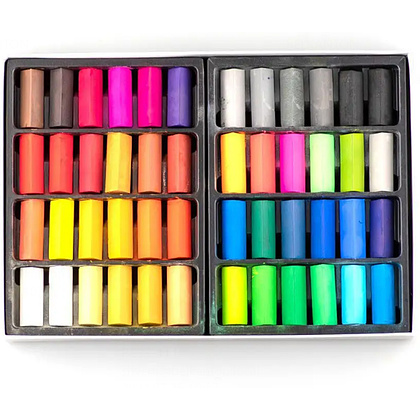 Пастель сухая "Малевичъ" квадратные мелки-половинки, 48 цветов - 2