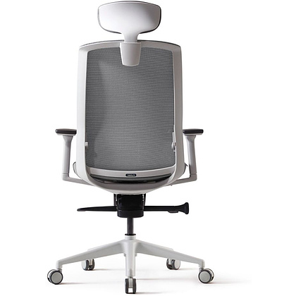 Кресло для руководителя BESTUHL "J1", сетка, ткань, пластик, серый - 5