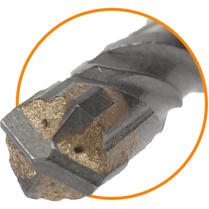 Бур по бетону Deli YS EDH-YCZ16008-E1, 8 x 160 мм, X-Tip, SDS-PLUS - 4