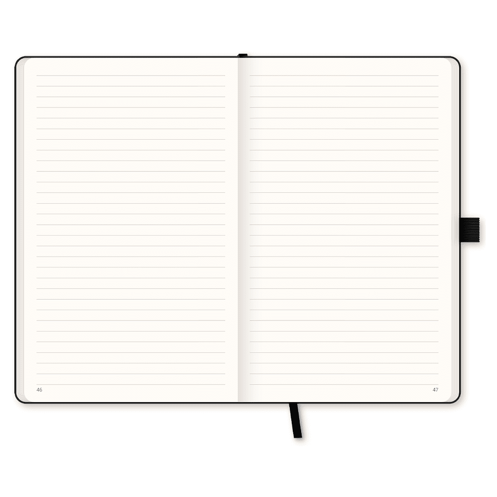 Блокнот "Black laser red", А5, 96 листов, черный, срез красный - 3