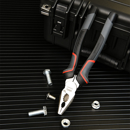 Плоскогубцы Deli RS EDL0005, 200 мм, усиленные., комбинированные, красный, черный - 6