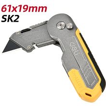 Нож строительный Deli YS EDL007Z, 19 мм, складной, трапеция