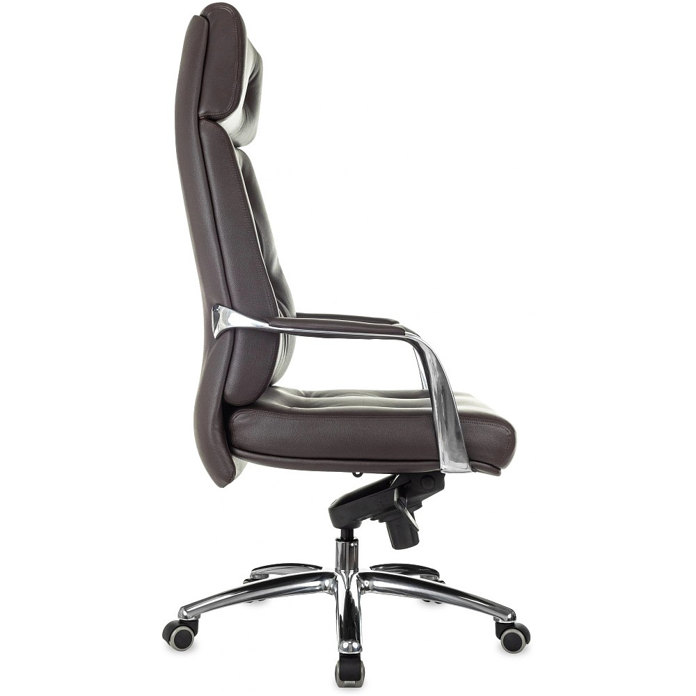 Кресло для руководителя Бюрократ DAO, кожа, коричневый - 4