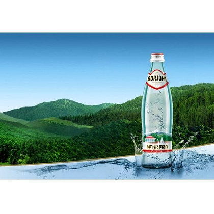 Вода минеральная "Borjomi", газированная, 0.5 л, стекло - 2