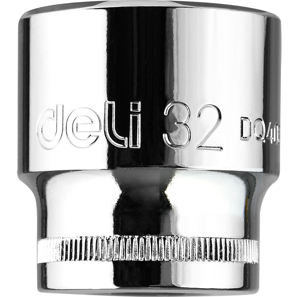 Головка торцевая шестигранная Deli YS EDQ4032 1/2", 32 мм, серебристый