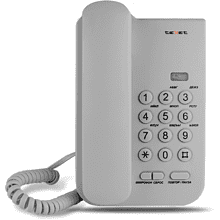 Телефонный аппарат Texet TX-212, светло-серый