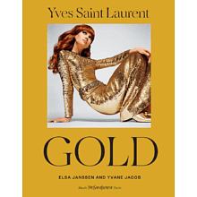 Книга на английском языке "Yves Saint Laurent. Gold: Fashion, Jewelry, Shoes, and Bags", Janssen E., Jacob Y. 