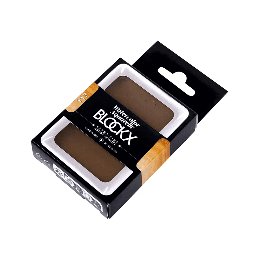 Краски акварельные "Blockx. Giant pan", 117 итальянская земля, 18 мл., кювета - 2