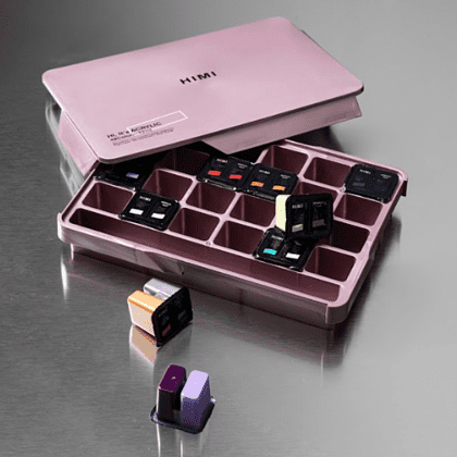 Краски акриловые"Himi Jelly Cup", набор 48 цветов, 12 мл, кювета, пластиковый футляр - 8