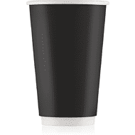 Стакан картонный Ecocups, 20 шт, 400 мл, 2 слоя, черный