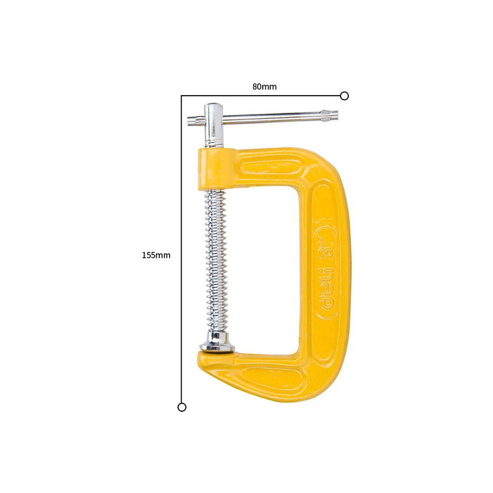 Струбцина G-образная Deli YS EDL-G203, 75 мм - 7