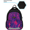 Рюкзак школьный "Flora neon", черный, фиолетовый - 2