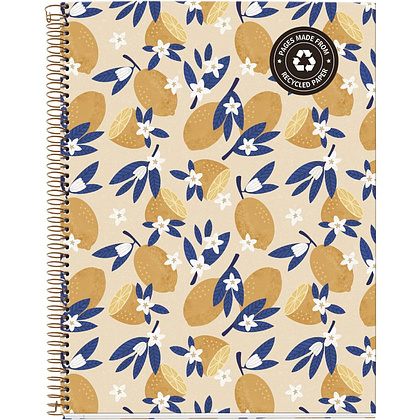 Тетрадь Miquelrius "Sweet Fruits Lemons", А4, 120 листов, клетка, желтый