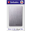 Внешний жесткий диск Verbatim "Store 'n' Go Alu Slim GEN1", 2 tb, usb 3.2, серый - 5