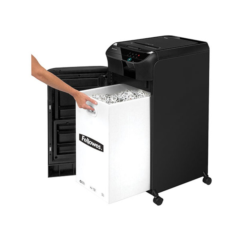 Уничтожитель Fellowes AutoMax, 600M, автоподача, DIN P-5, 2х12мм, до 600 листов, smart lock - 5