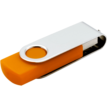 USB Flash 2.0 16 Gb VDF-008, пластик, метал, оранжевый  