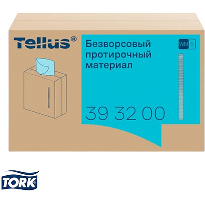 Протирочный материал нетканый Tellus, безворсовый, 1 слой, 100 листов, WM5