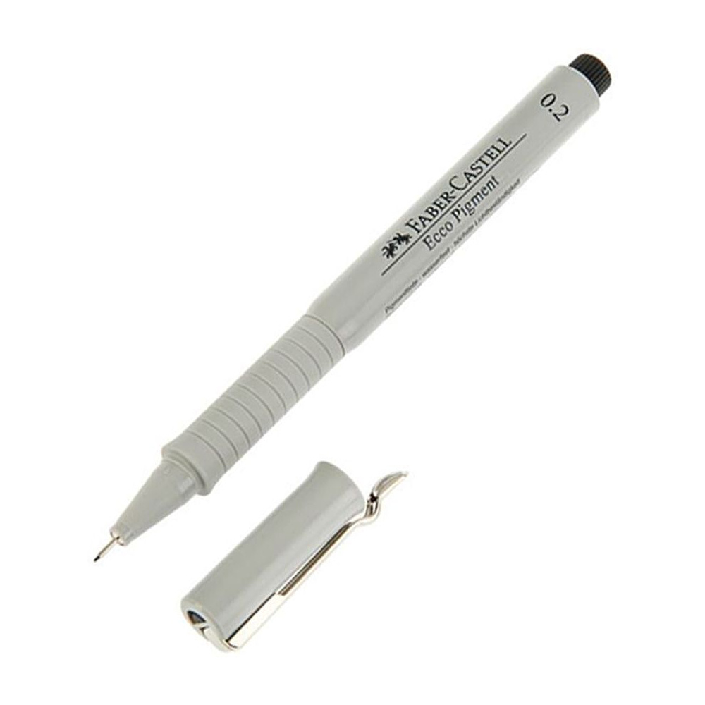 Ручка-лайнер "Ecco Pigment", 0.2 мм, черный