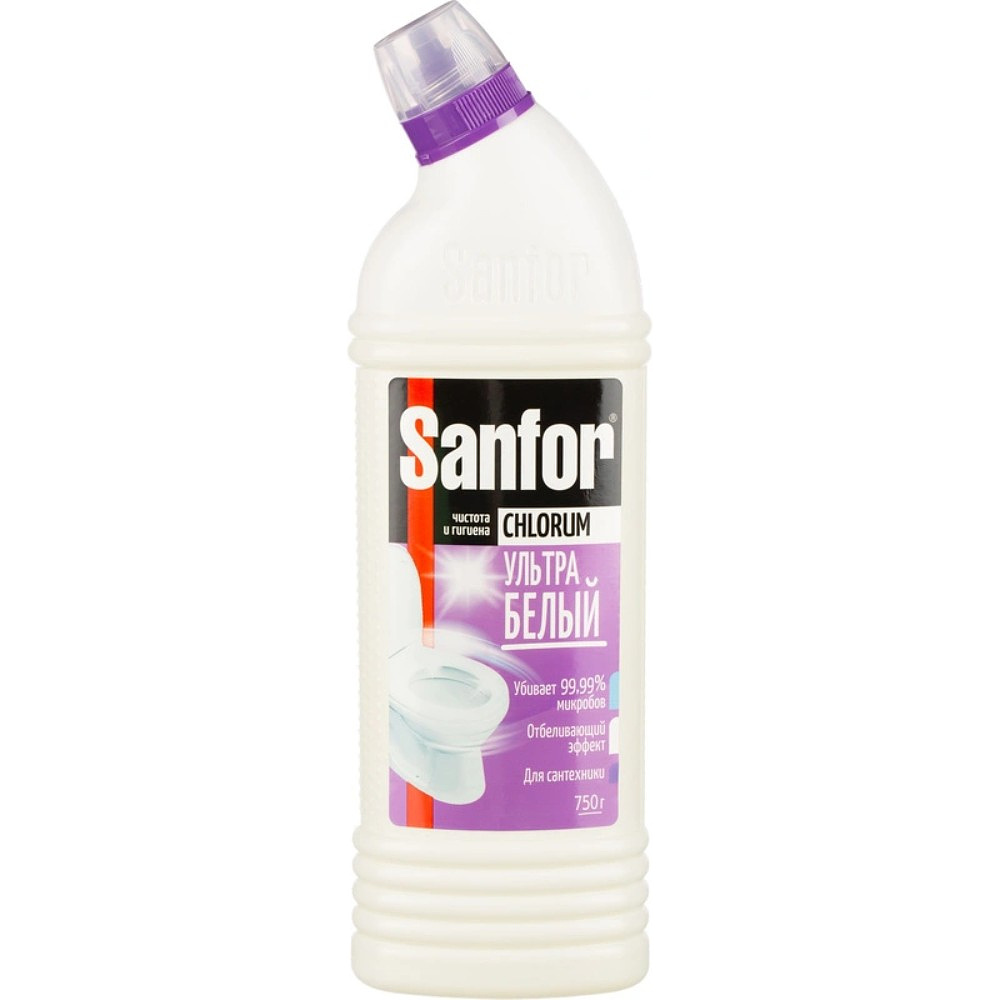 Средство чистящее для сантехники "Sanfor Chlorum Ультра", 750 мл