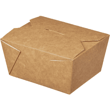 Контейнер бумажный, 600 мл, Fold Box, 130/110х110/90х65, 50 шт, крафт