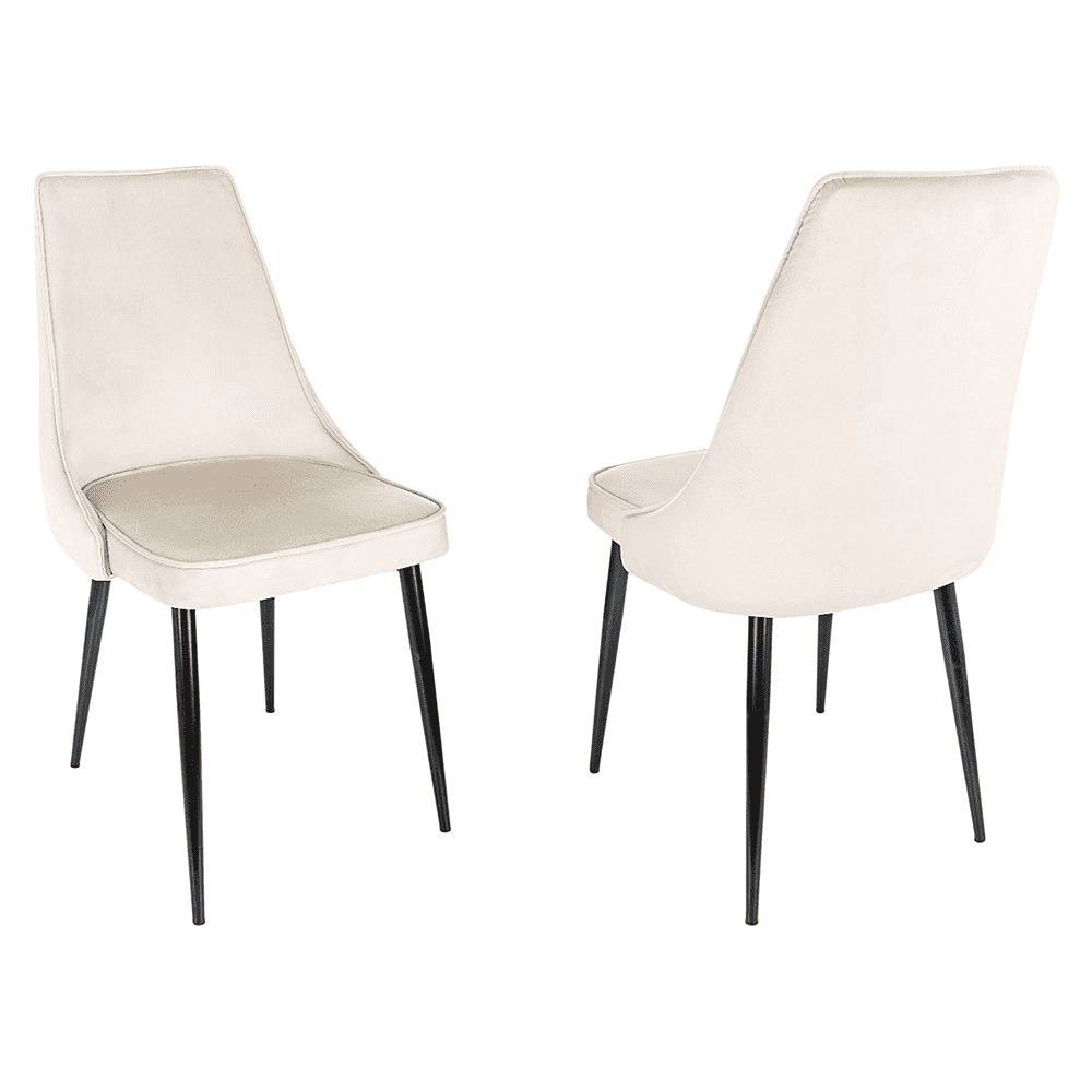 Стул Бюрократ "CH-K4_2", ткань, бежевый, металл, комплект 2 штуки