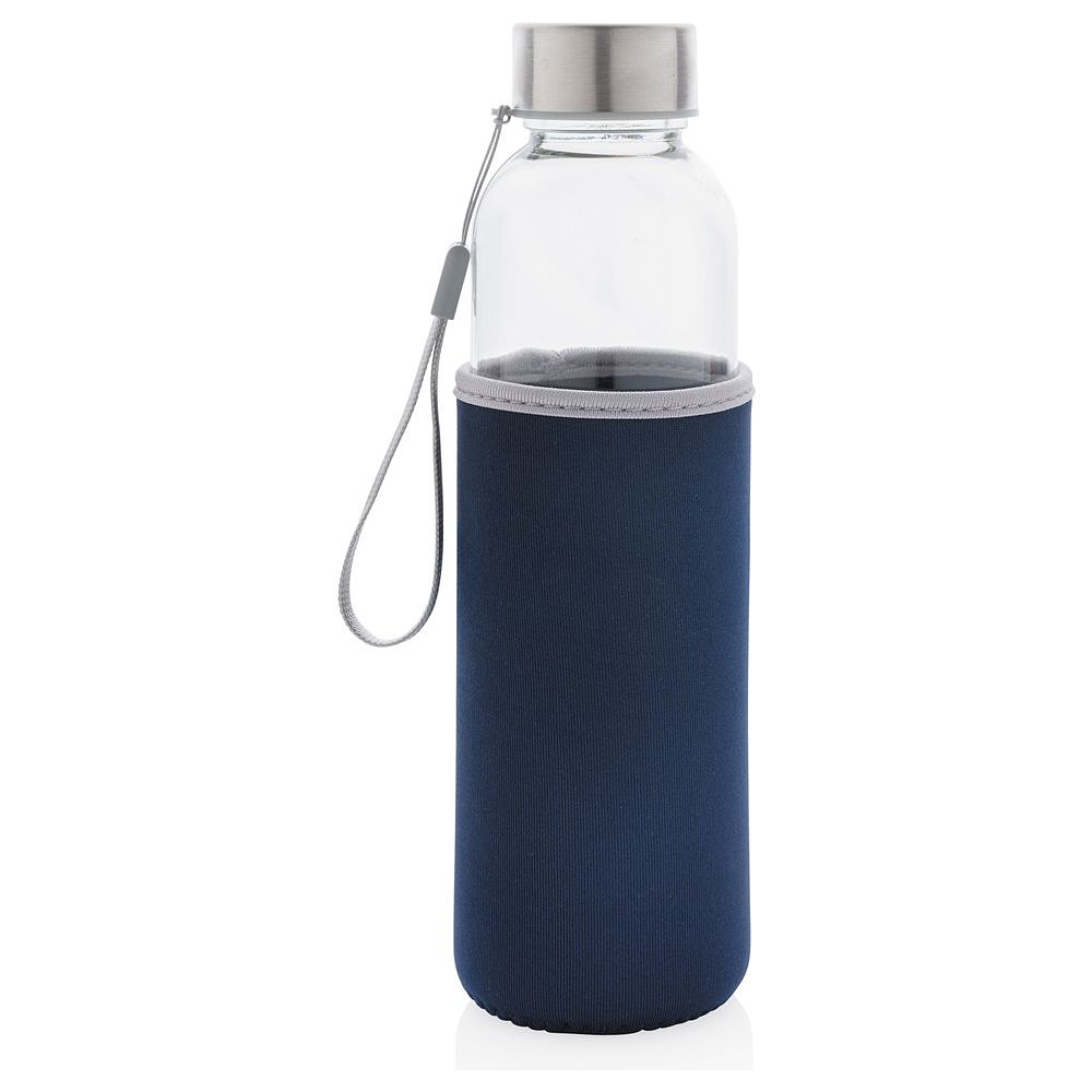 Бутылка для воды "P433.435", стекло, 500 мл, синий - 2