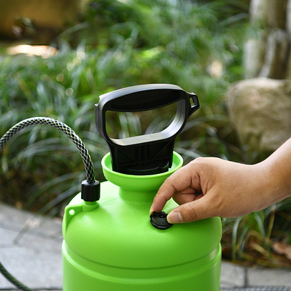 Опрыскиватель Deli GS DL581110, помповый, 10 л, зеленый, черный - 3