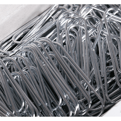 Скрепки овальные "OfficeSpace", 28 мм, 100 штук, серебристый - 3