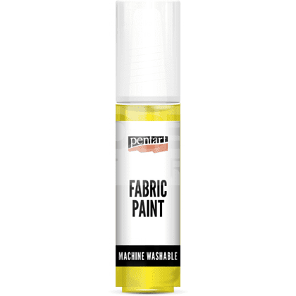 Краски для текстиля "Pentart Fabric paint", желтый, банка