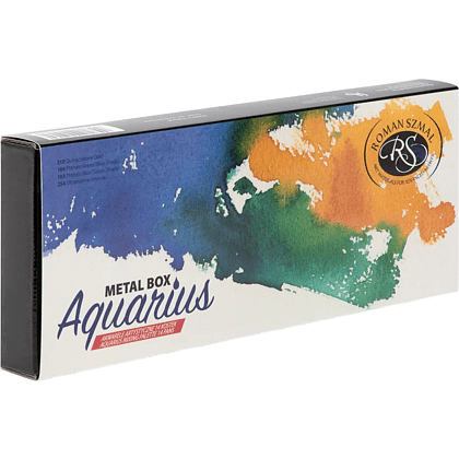 Краски акварельные "Aquarius. Mixing Palette", 14 цветов, кюветы - 3