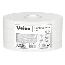 Бумага туалетная "Jumbo Comfort" в средних  рулонах
