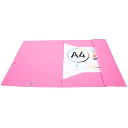 Папка на резинках "Exacompta", A4, 15 мм, полипропилен, розовый - 3