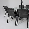 Комплект мебели садовой AksHome SUNBEAM (стол 1 шт, 6 кресел, зонт 1 шт), серый, черный - 13