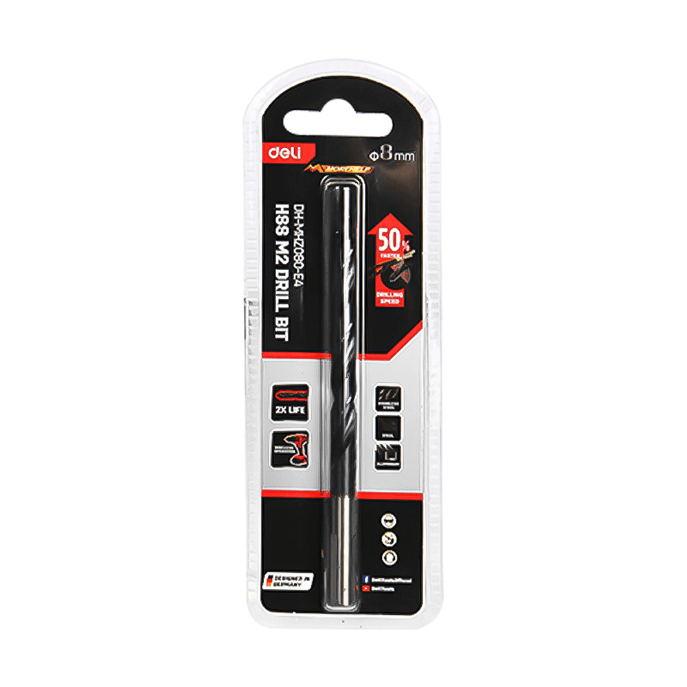 Сверло по металлу Deli RS EDH-MHZ050-E4, 5.0 мм, DIN 338, HSS-TiN - 2