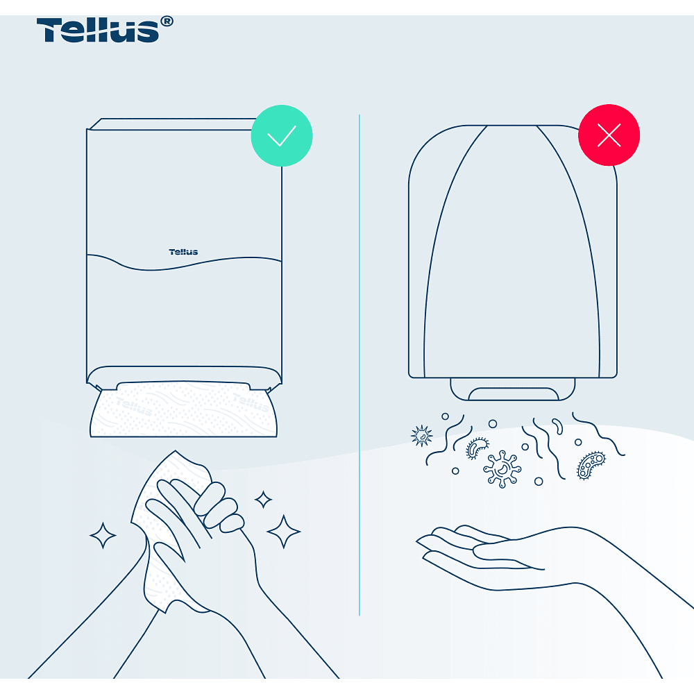 Диспенсер Tellus для полотенец листовых, черный, HT3 - 13
