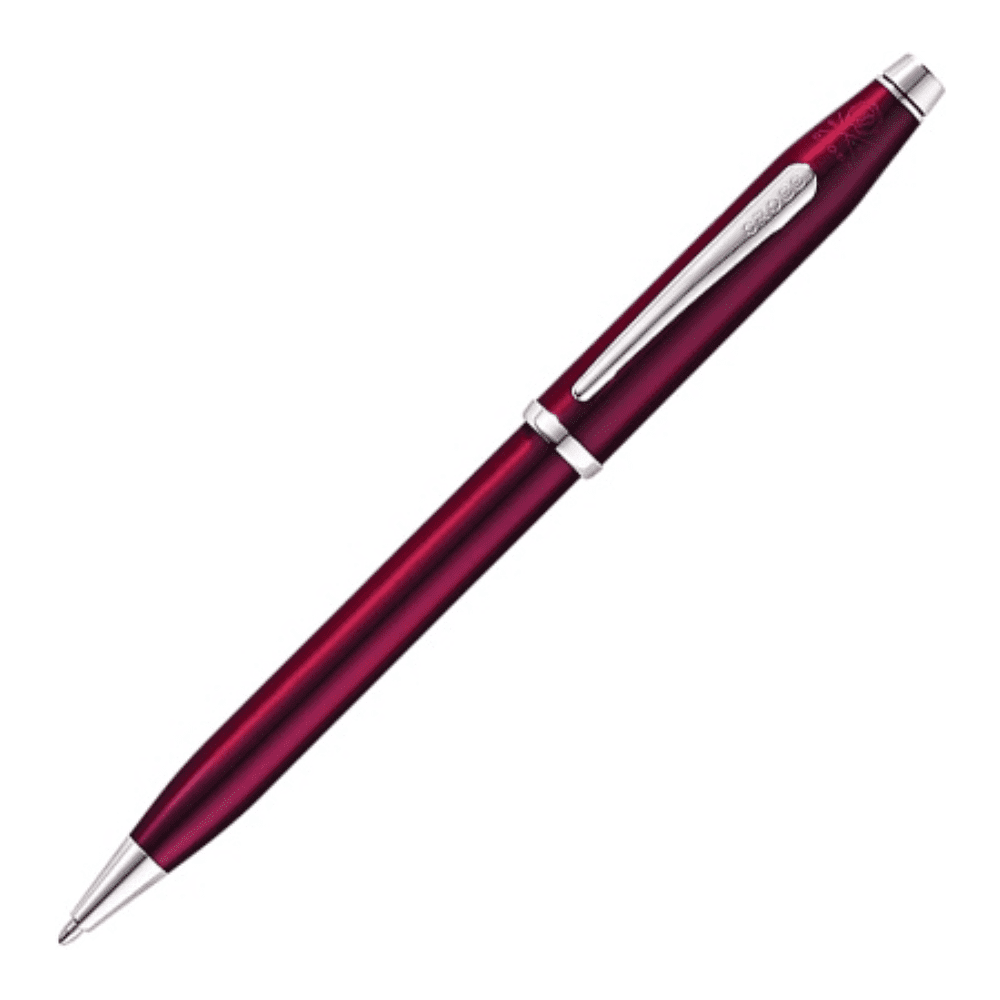 Ручка шариковая "Century II Translucent Plum Lacquer", 0.7 мм, красный, стержень черный