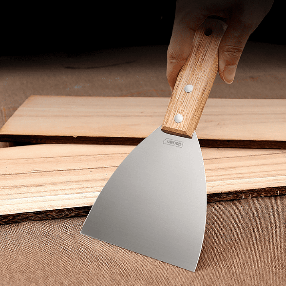 Шпатель Deli YS DL-HD2C, нержавеющий, 50 мм, деревянная рукоятка - 2