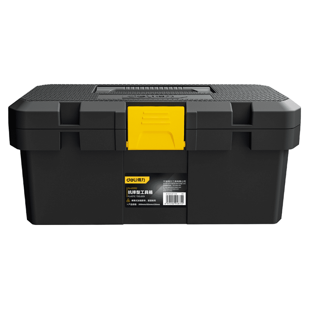 Ящик для инструмента Deli "DL432912", 300х155х125 мм, пластмасса